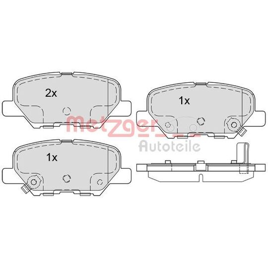 1170790 - Brake Pad Set, disc brake 