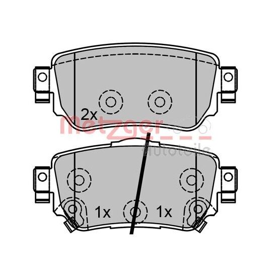 1170802 - Brake Pad Set, disc brake 