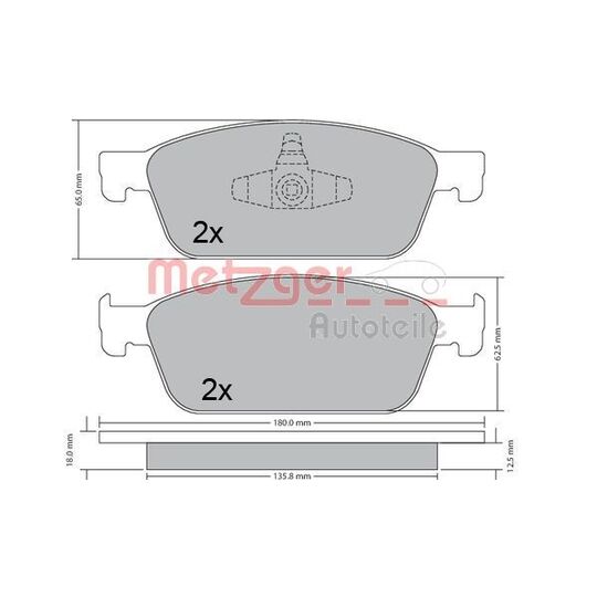 1170689 - Brake Pad Set, disc brake 