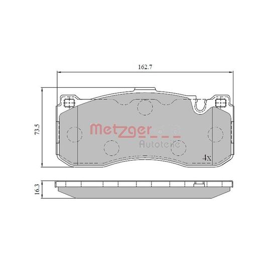 1170830 - Brake Pad Set, disc brake 