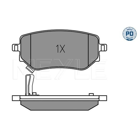 025 228 6118/PD - Brake Pad Set, disc brake 