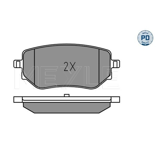 025 228 6118/PD - Brake Pad Set, disc brake 