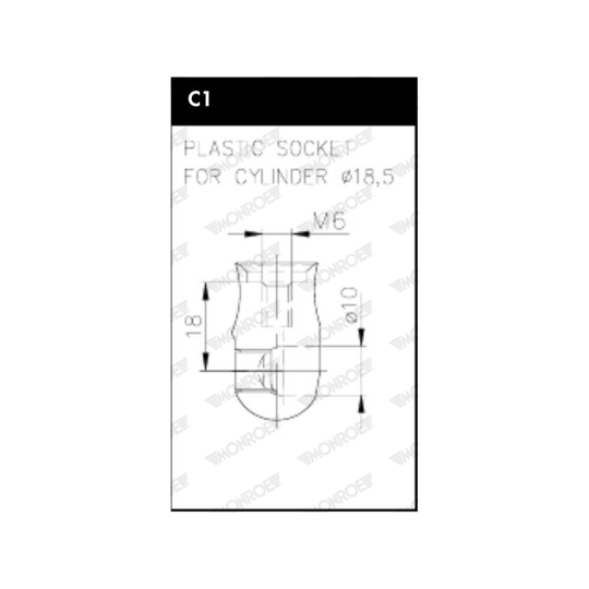 ML6366 - Gas Spring, rear windscreen 