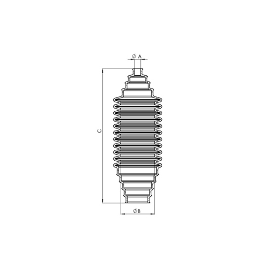 TED85071 - Protective Cap/Bellow, shock absorber 