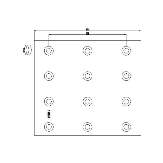 1969906 - Brake Lining Kit, drum brake 