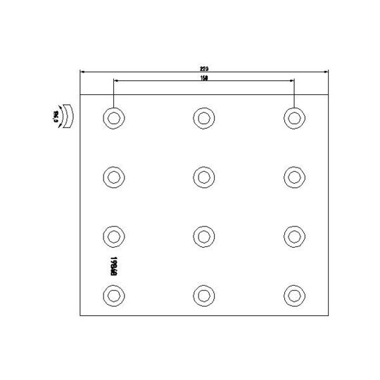 1969906 - Brake Lining Kit, drum brake 