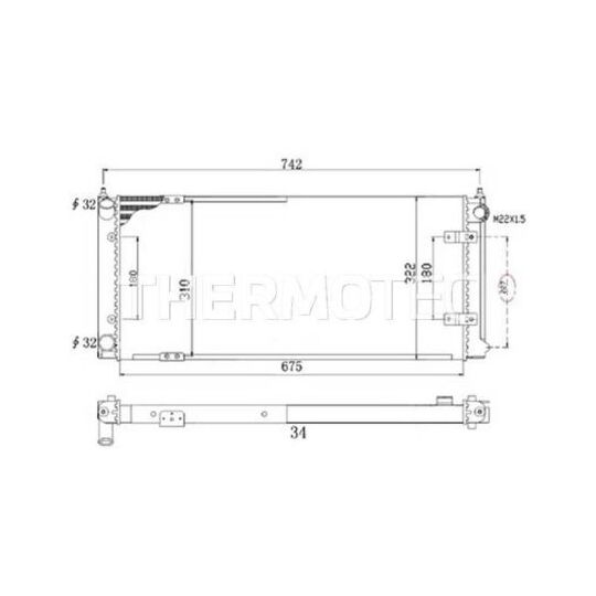 D7W028TT - Radiator, engine cooling 