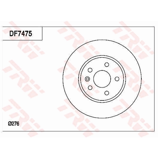 DF7475 - Brake Disc 