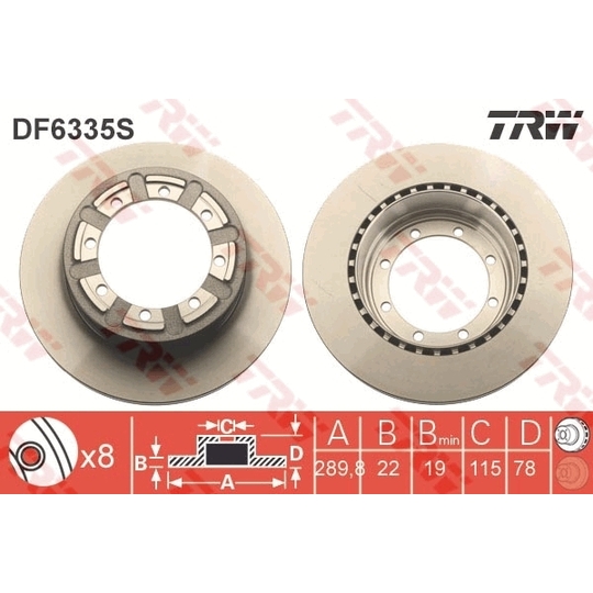 DF6335S - Brake Disc 