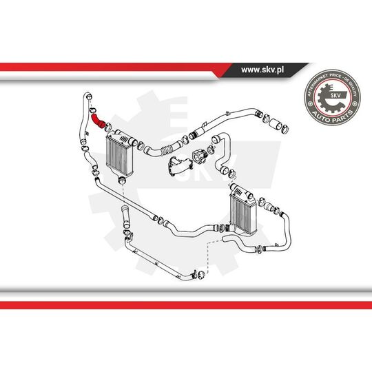 24SKV183 - Charger Air Hose 