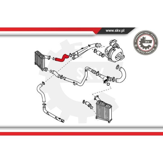 24SKV195 - Charger Air Hose 