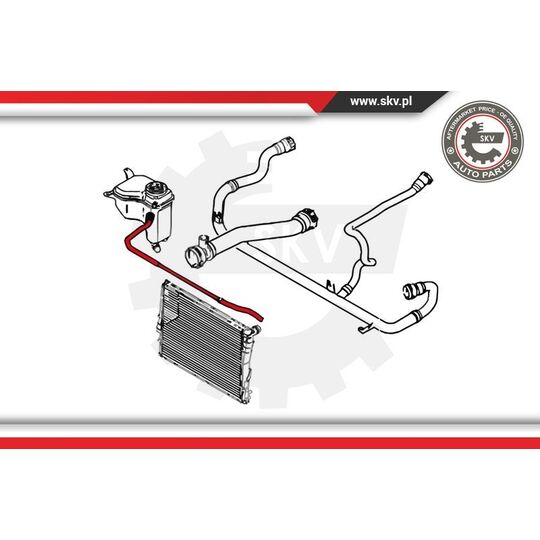 24SKV249 - Radiator Hose 