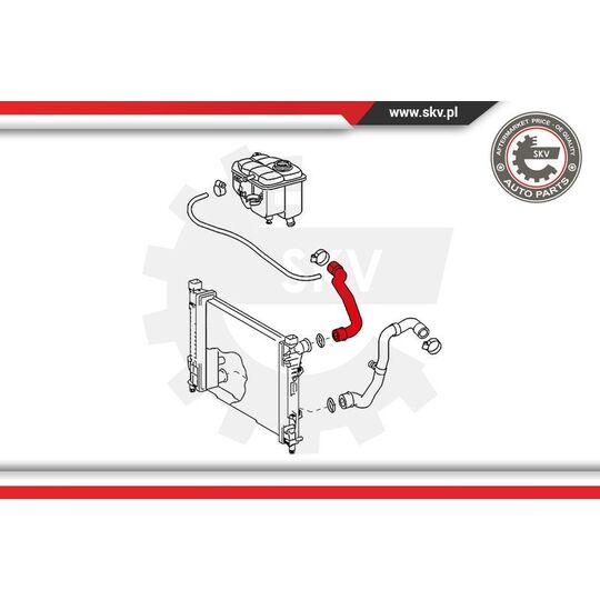 24SKV298 - Jäähdyttimen letku 