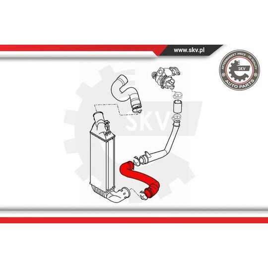 24SKV564 - Charger Air Hose 