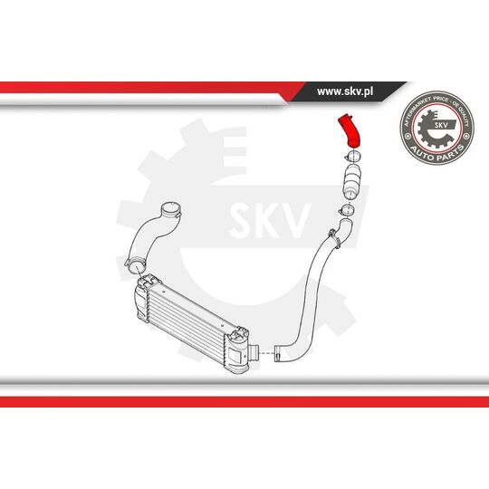 24SKV592 - Charger Air Hose 