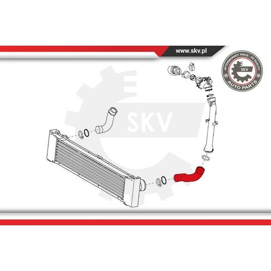 24SKV602 - Charger Air Hose 
