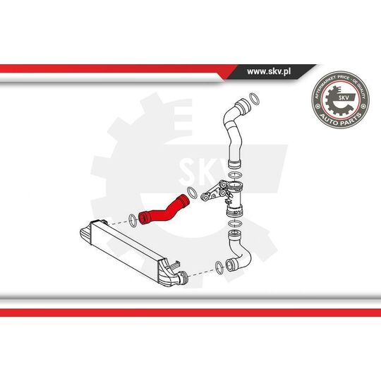 24SKV618 - Charger Air Hose 