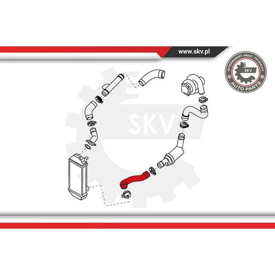 24SKV651 - Charger Air Hose 