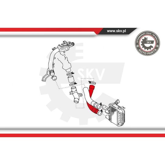 24SKV677 - Charger Air Hose 