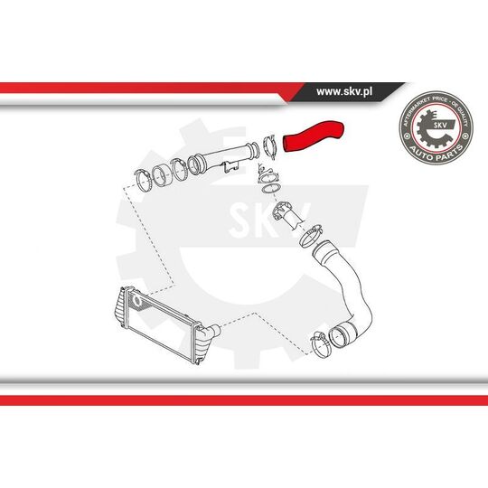 24SKV699 - Charger Air Hose 