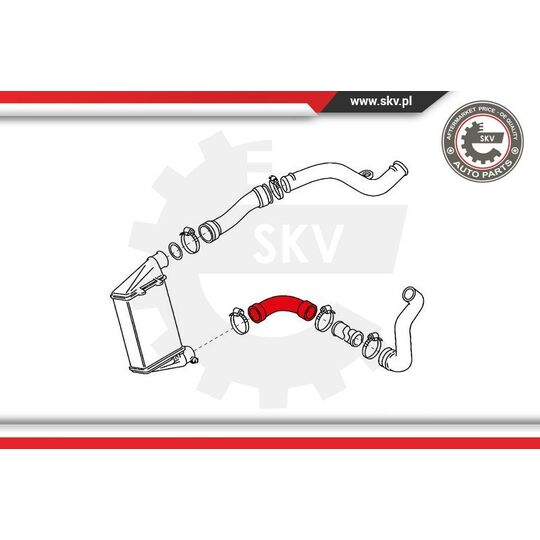 24SKV750 - Charger Air Hose 