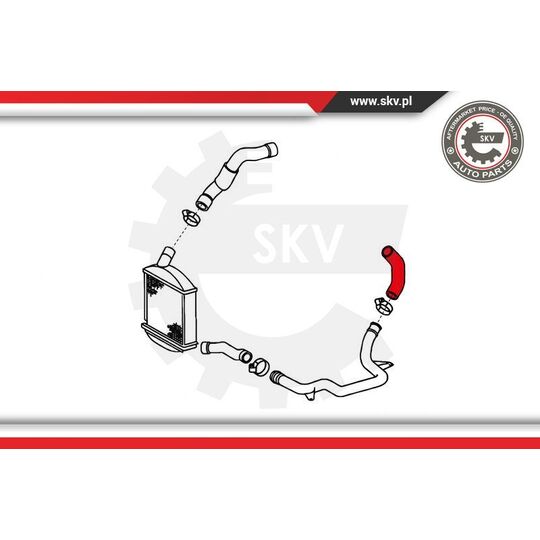 24SKV743 - Charger Air Hose 