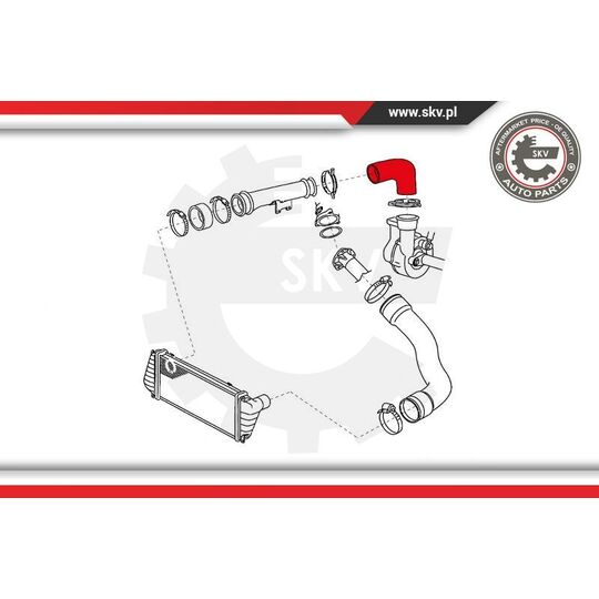 24SKV737 - Charger Air Hose 