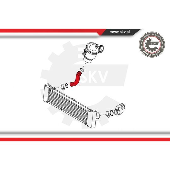 24SKV764 - Charger Air Hose 