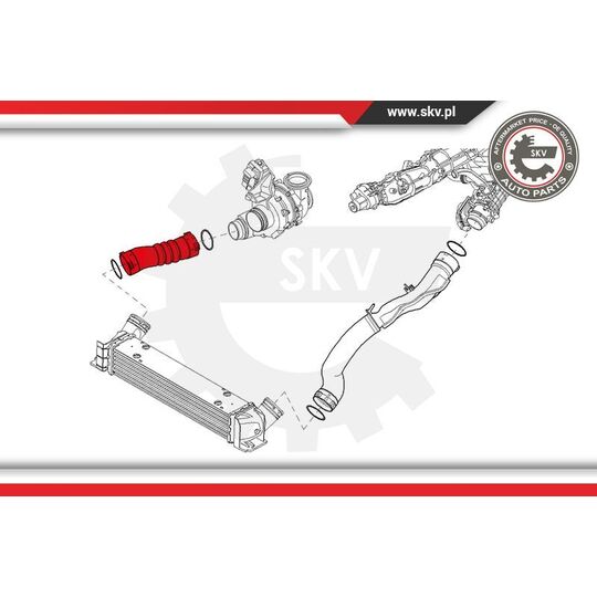 24SKV780 - Charger Air Hose 