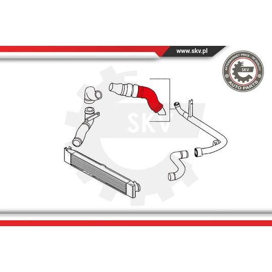 24SKV819 - Charger Air Hose 