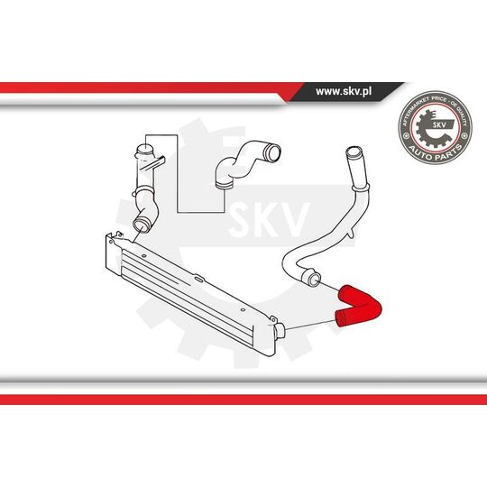 24SKV838 - Charger Air Hose 