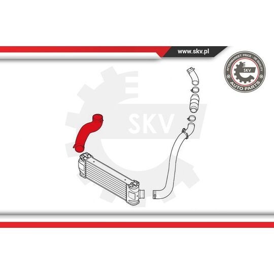 24SKV850 - Charger Air Hose 