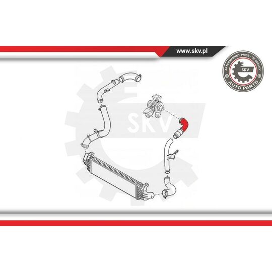 24SKV840 - Charger Air Hose 