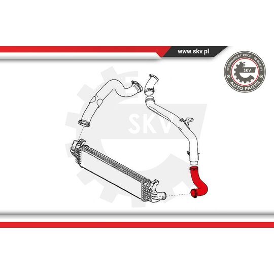 24SKV876 - Charger Air Hose 