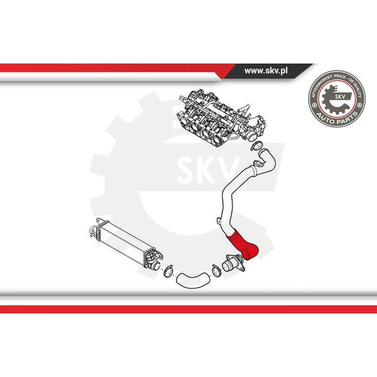 24SKV891 - Charger Air Hose 