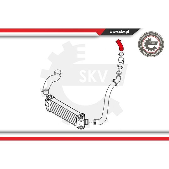 24SKV910 - Charger Air Hose 