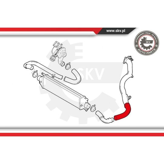 24SKV938 - Charger Air Hose 