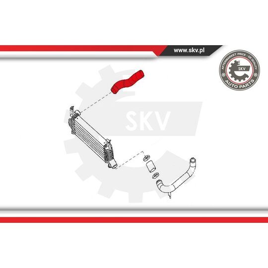 24SKV958 - Charger Air Hose 