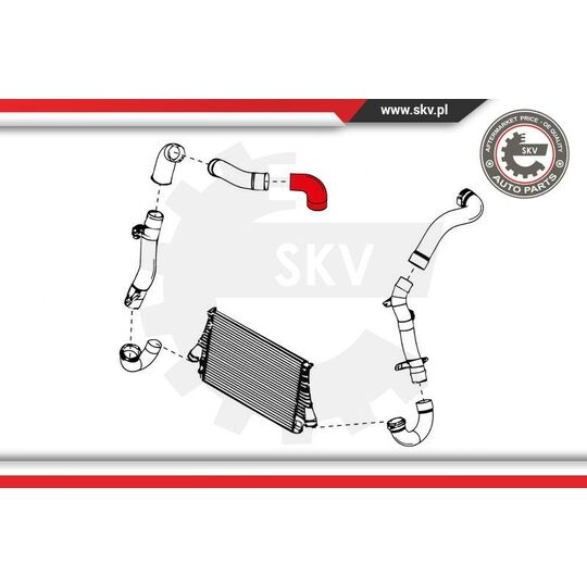 24SKV986 - Charger Air Hose 