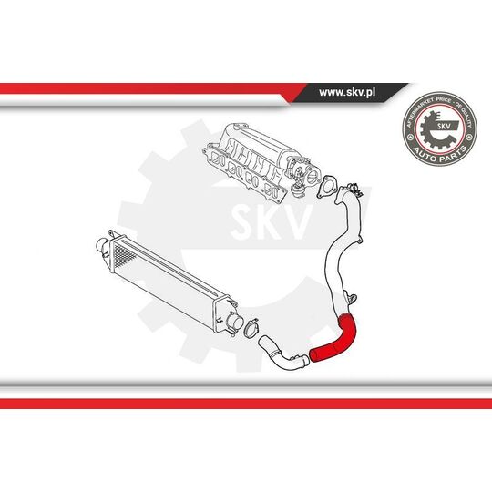 43SKV036 - Charger Air Hose 