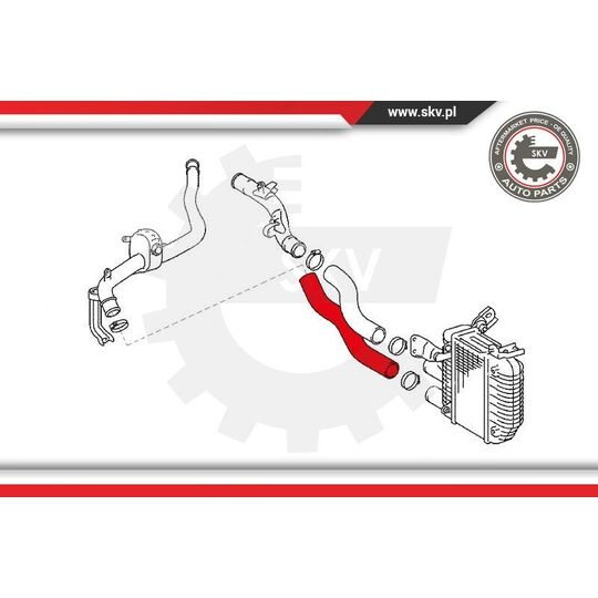 43SKV042 - Charger Air Hose 