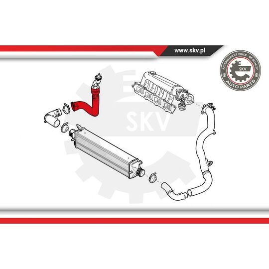 43SKV103 - Charger Air Hose 