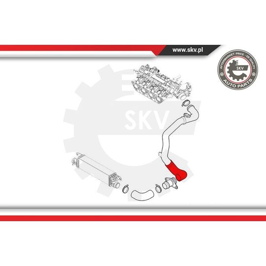 43SKV297 - Charger Air Hose 