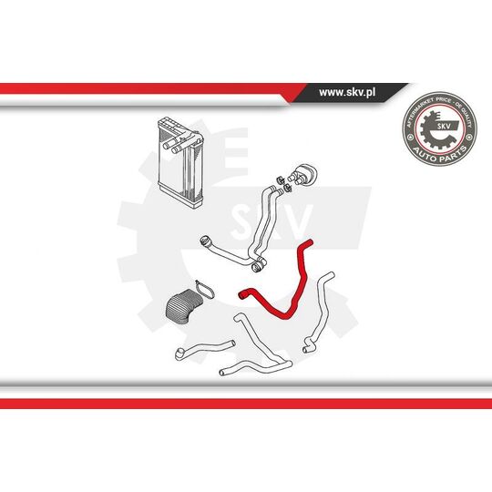 43SKV711 - Radiator Hose 