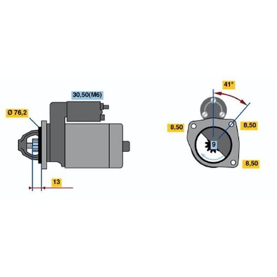 0 001 108 225 - Startmotor 