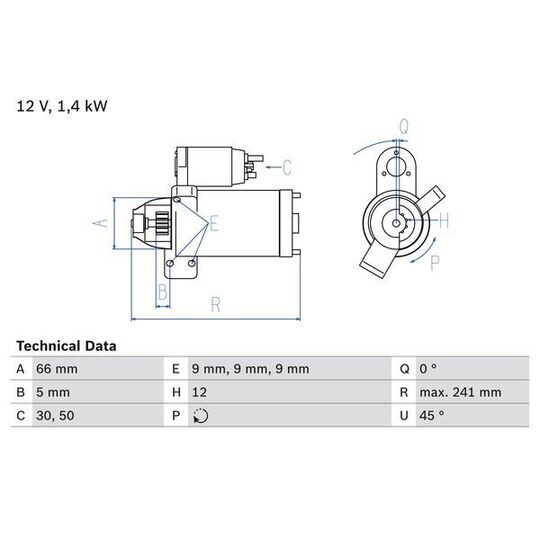 0 986 024 980 - Startmotor 