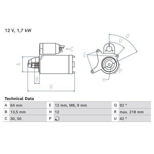 0 986 026 280 - Startmotor 