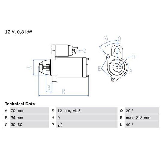 0 986 027 060 - Startmotor 