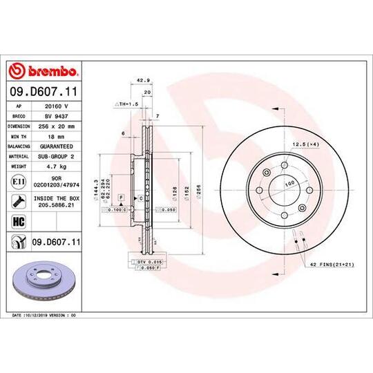 09.D607.11 - Bromsskiva 