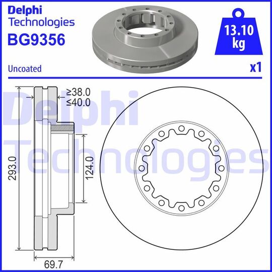 BG9356 - Brake Disc 